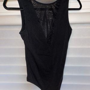 Mesh black body suit